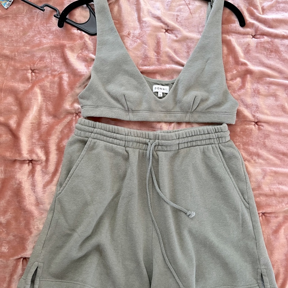Donni vintage fleece basil set